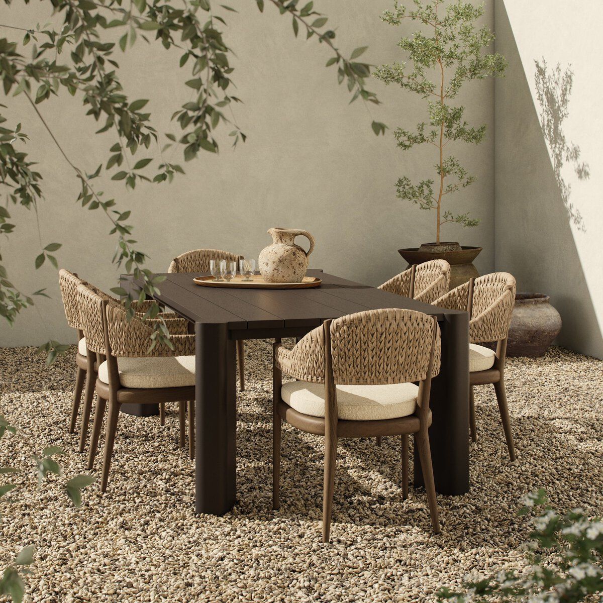 Soho Outdoor Metal Dining Table 86"