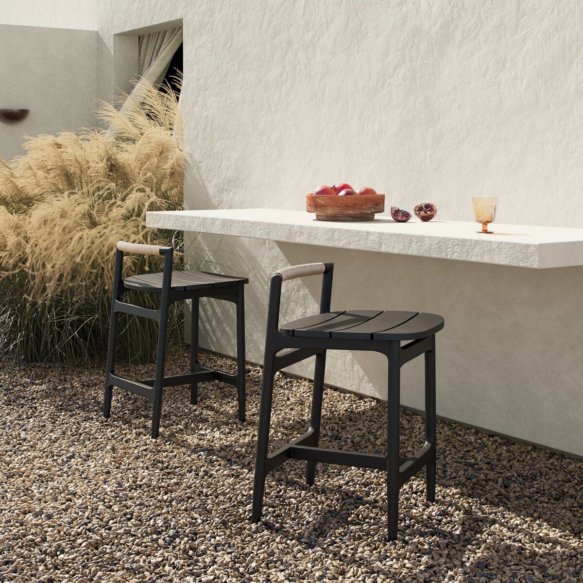 Baden Outdoor Metal Bar + Counter Stool