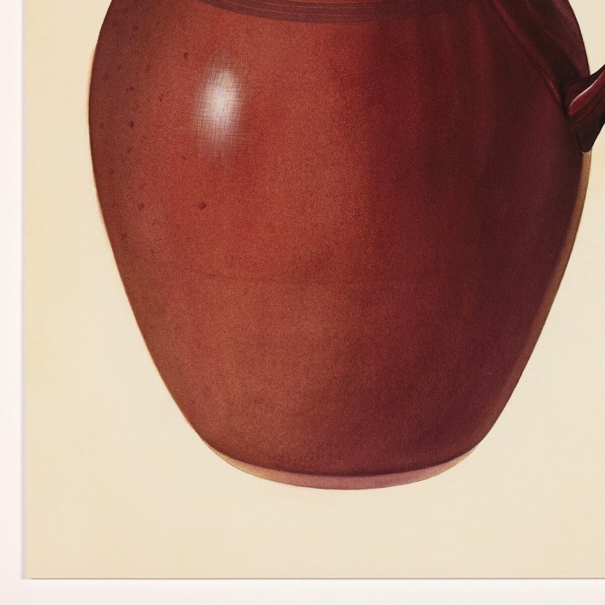 Economy Redware Jug By Edward White