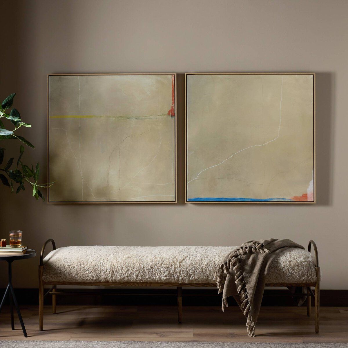 Lines Diptych By Lauren Fuhr