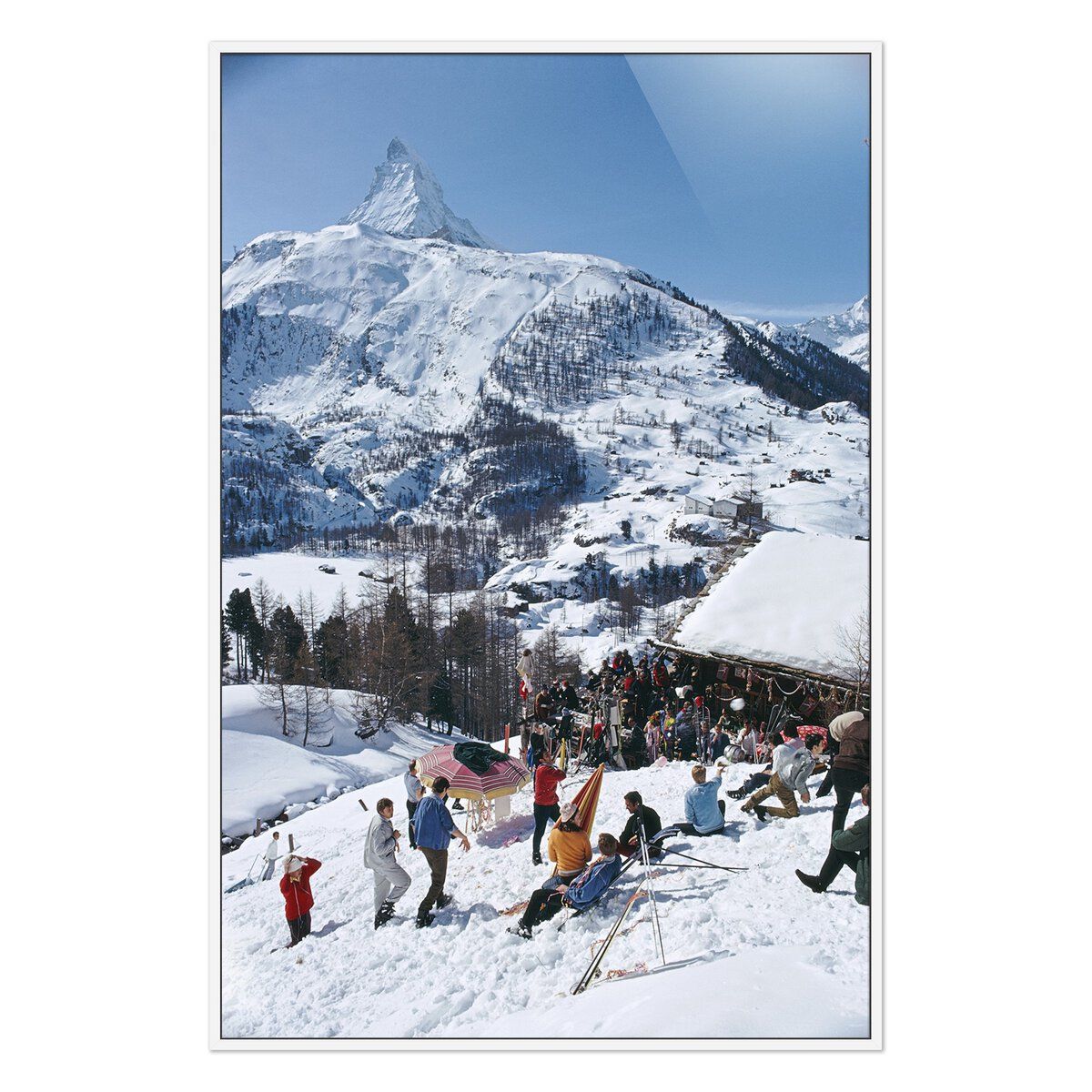 Zermatt Skiing Ii By Slim Aarons