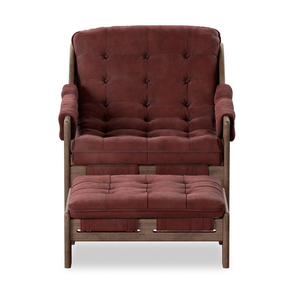 Halston Chair With Ottoman