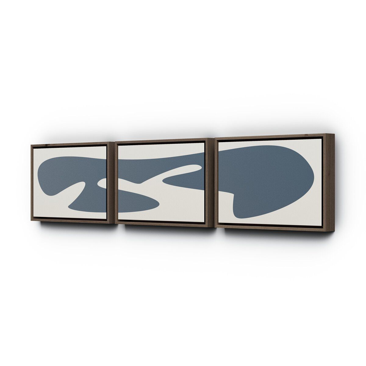 Organic Curves 3 Triptych By Fh Art Studio