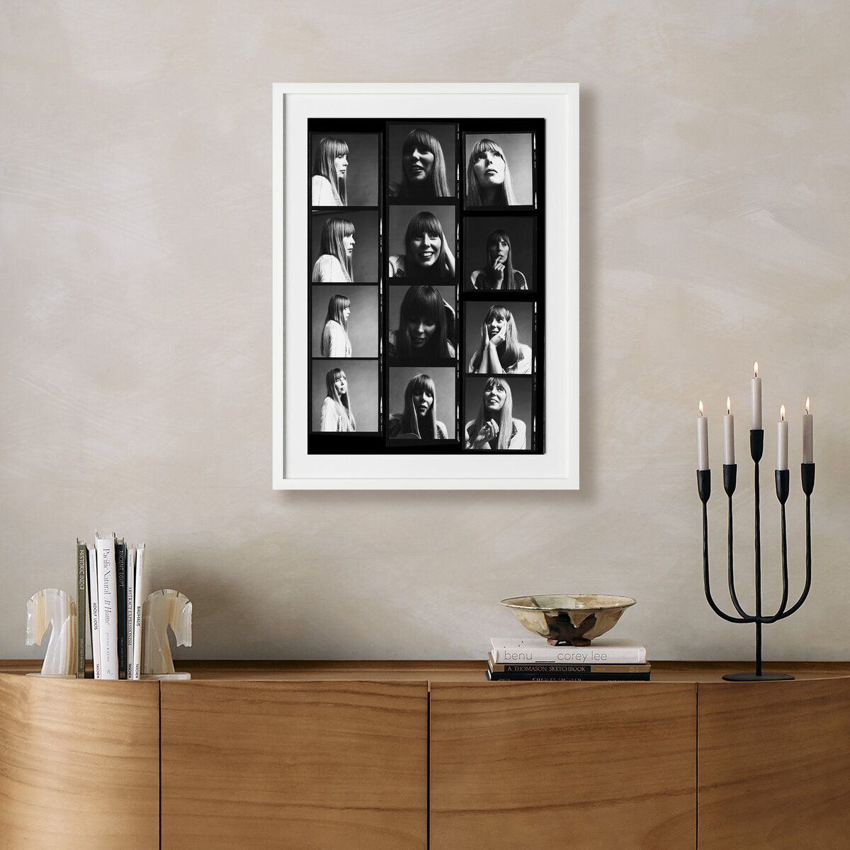 Joni Mitchell Contact Sheet By Getty Images