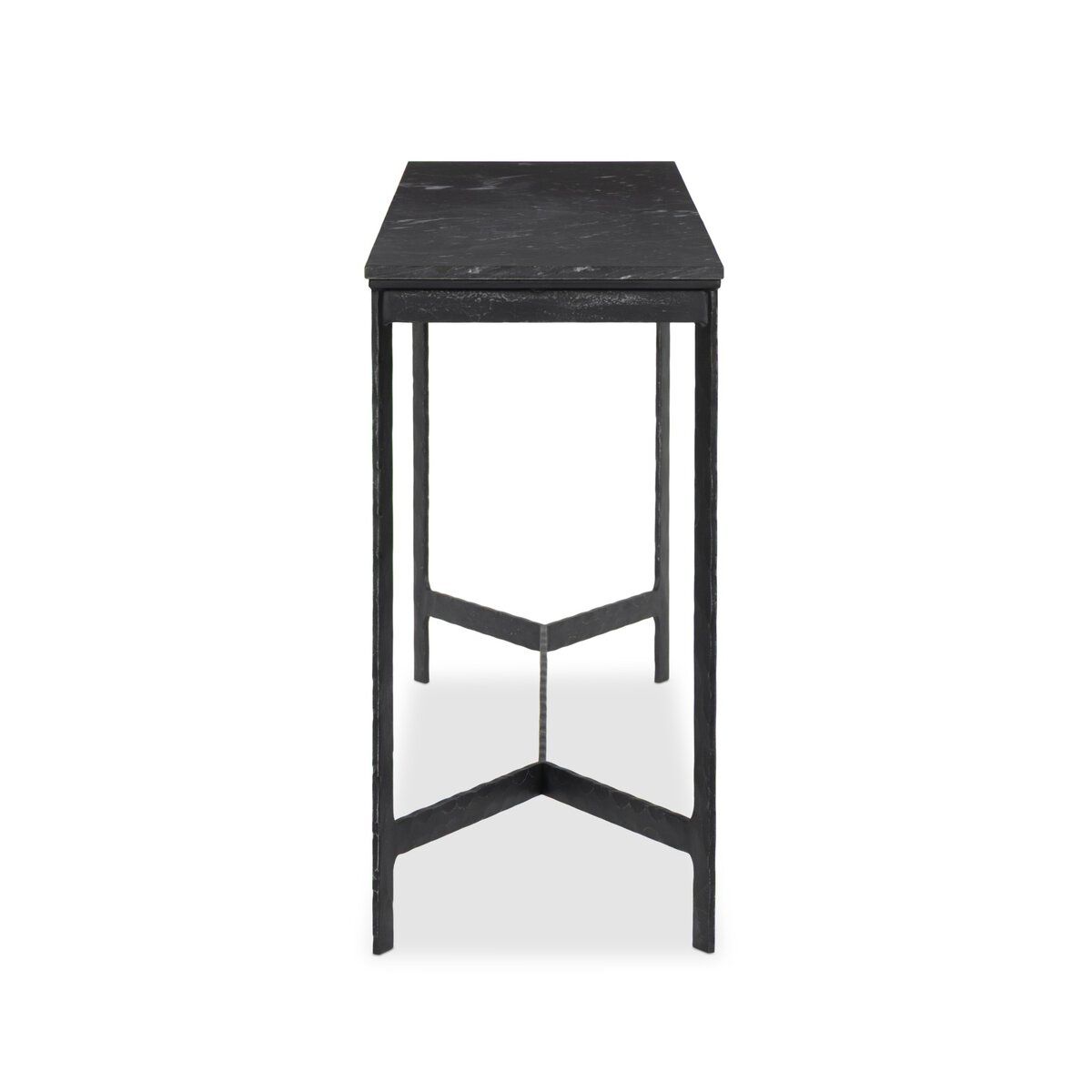 Hammered Iron Console Table