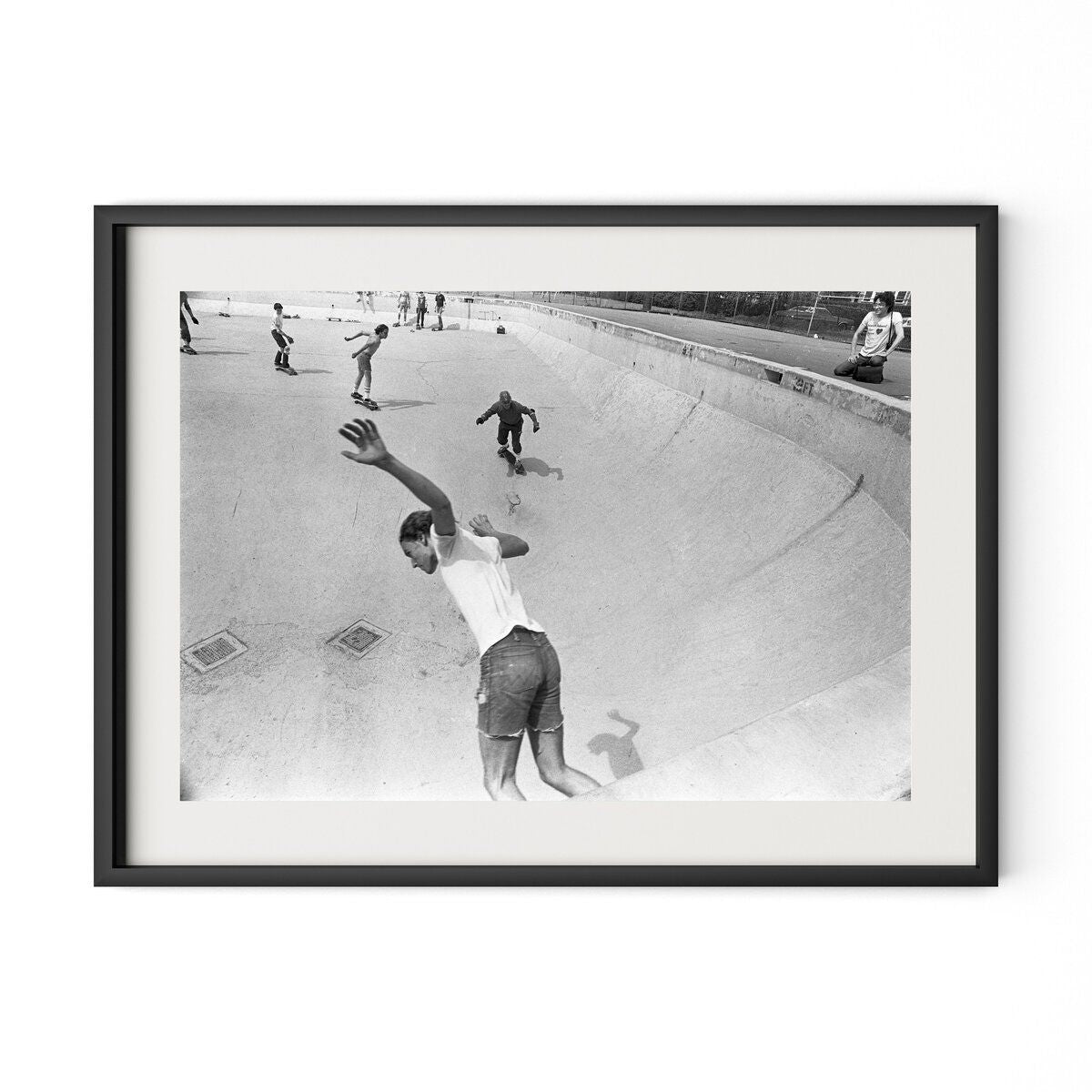 Skateboarding In A Drained Pool I By Barbara Alper