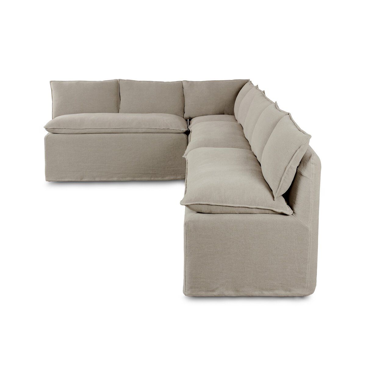 Andre Slipcover Dining Banquette L-shape