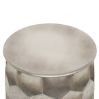 Whitney 17 Inch Wide Metal Storage Side Table in Antique