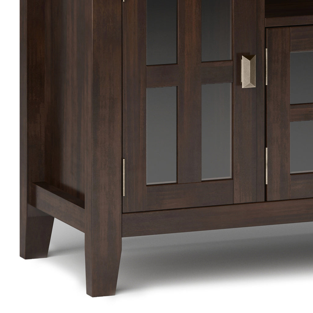 Artisan 72 Inch Wide Solid Wood TV Stand in Tobacco