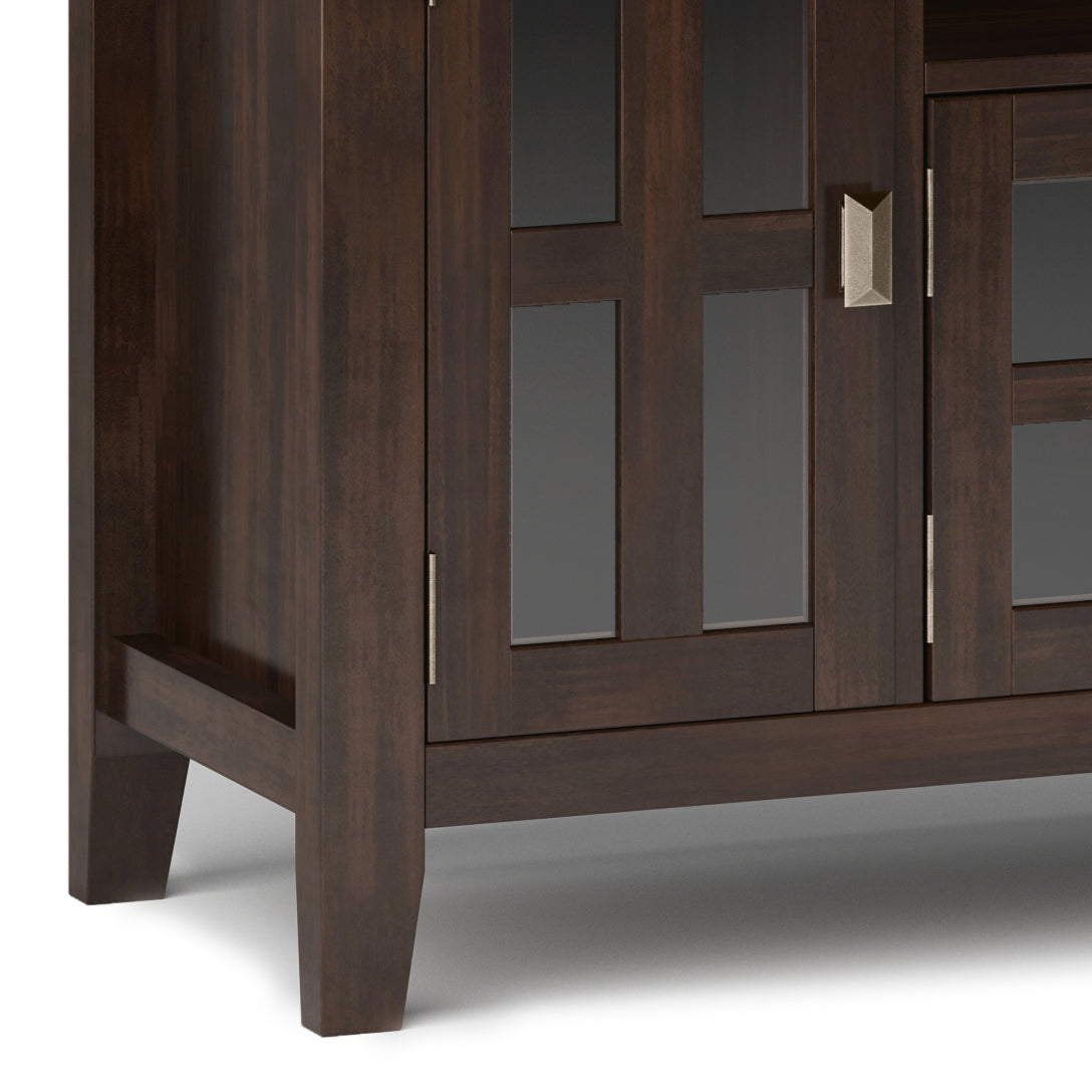 Artisan 72 Inch Wide Solid Wood TV Stand in Tobacco