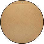 Round Mirror with Black Aluminum Frame