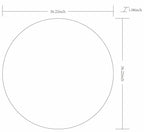 Pontalina Round Silver Gray Mirror