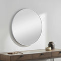 Pontalina Round White Mirror - Clearance