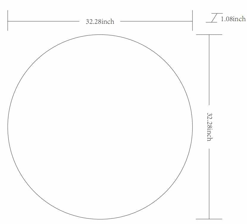 Pontalina Round White Mirror - Clearance