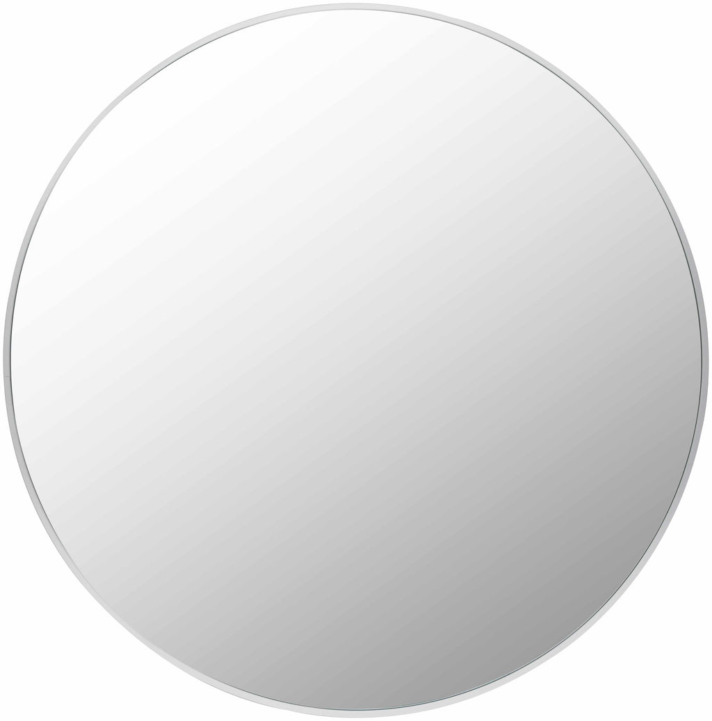 Pontalina Round White Mirror - Clearance