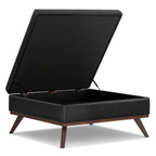 Owen 40 Inch Wide XL Square Coffee Table Storage Ottoman
