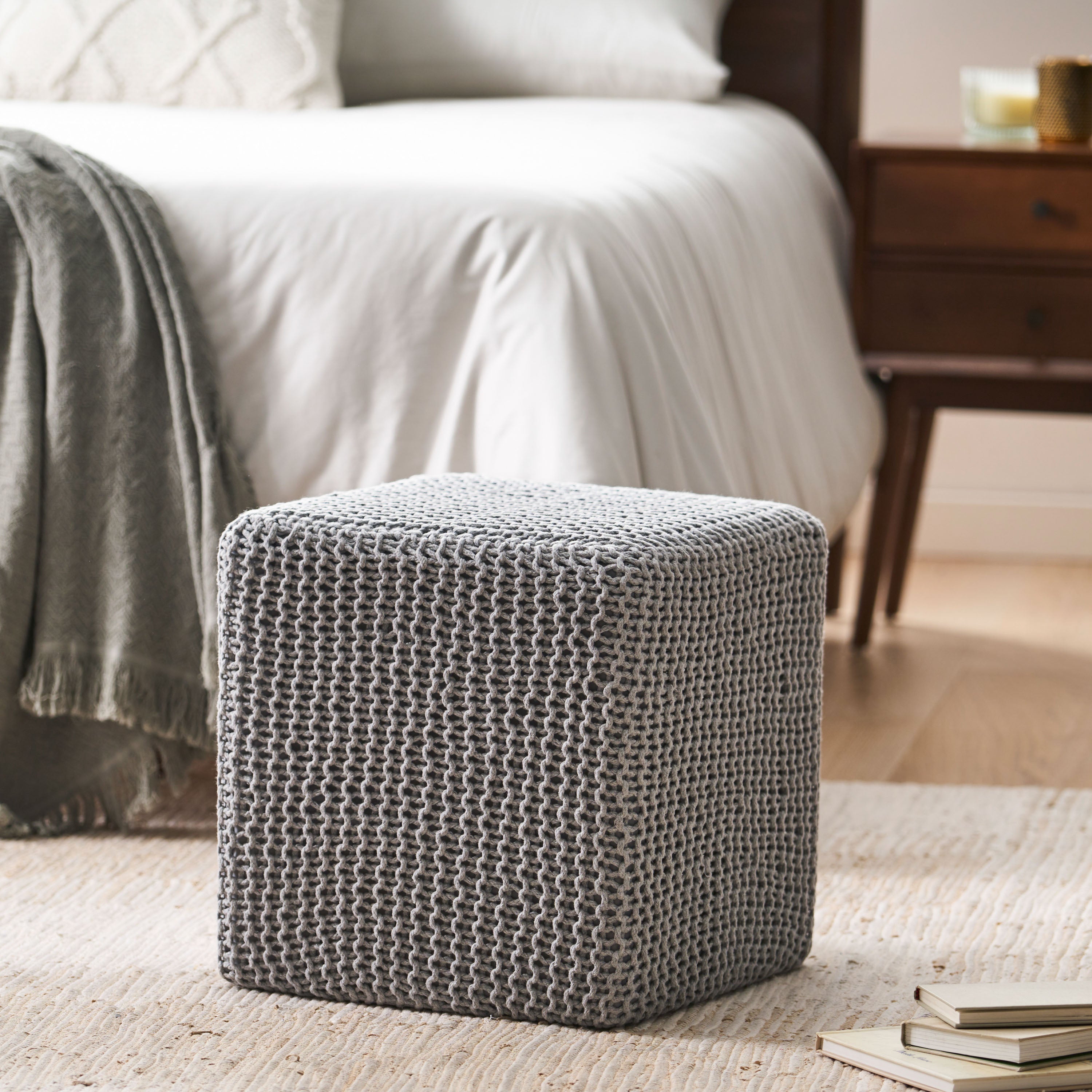 Knitted Foot Stool