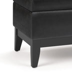 Oregon 42 Inch Wide Storage Ottoman Bench With Tray