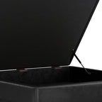 Owen 40 Inch Wide XL Square Coffee Table Storage Ottoman