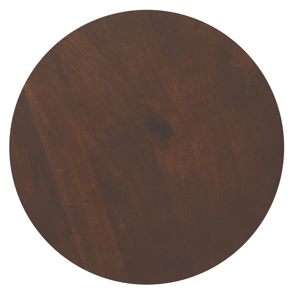 Winnie 30 Inch Wide Modern Solid Acacia Round Pedestal Coffee Table