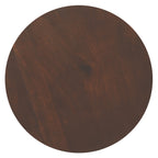 Winnie 30 Inch Wide Modern Solid Acacia Round Pedestal Coffee Table