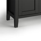 Warm Shaker 72 Inch Wide Solid Wood TV Stand