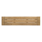 Outdoor Bench with Slat Panel Design and Acacia Wood Frame