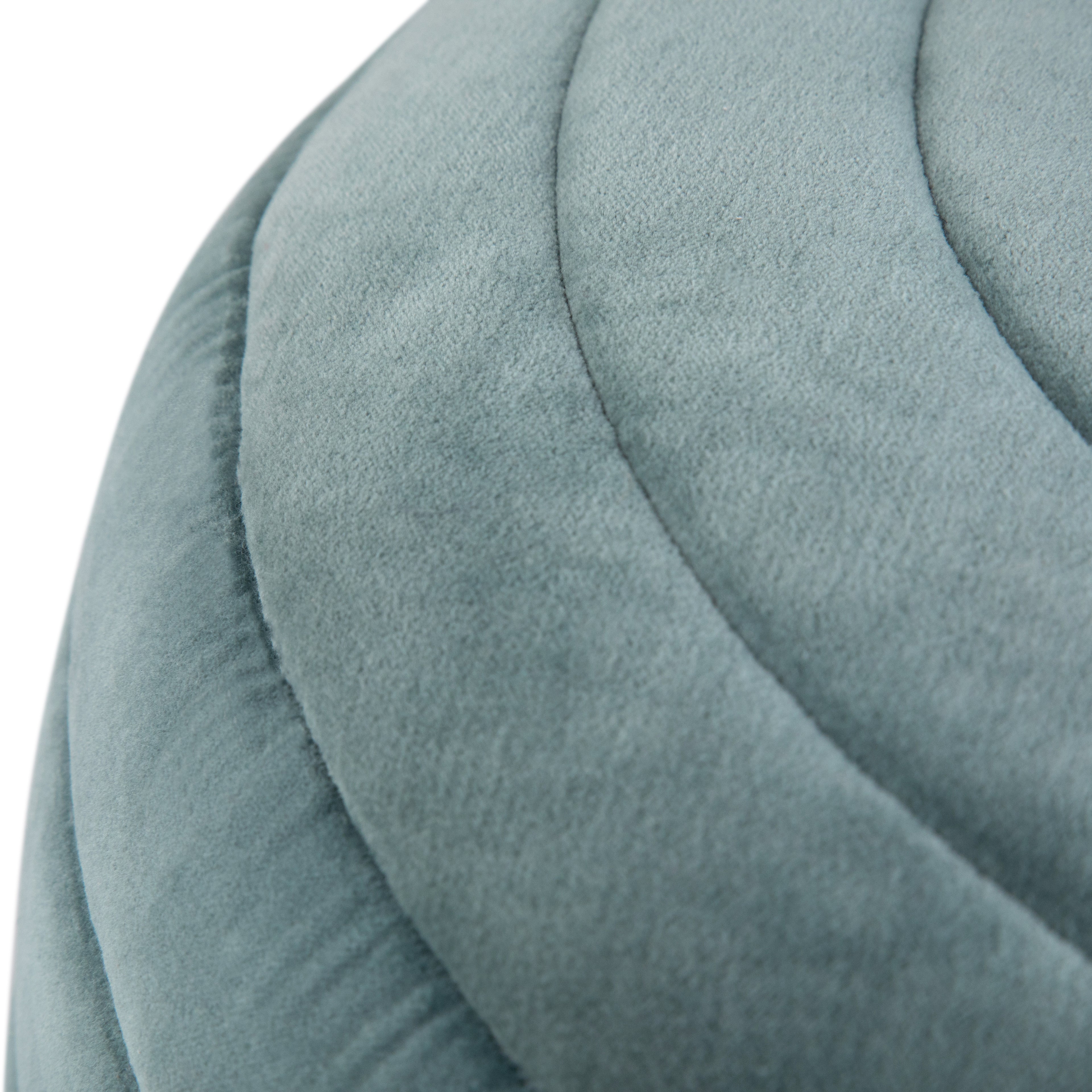 Vivienne Round Pouf - Turquoise