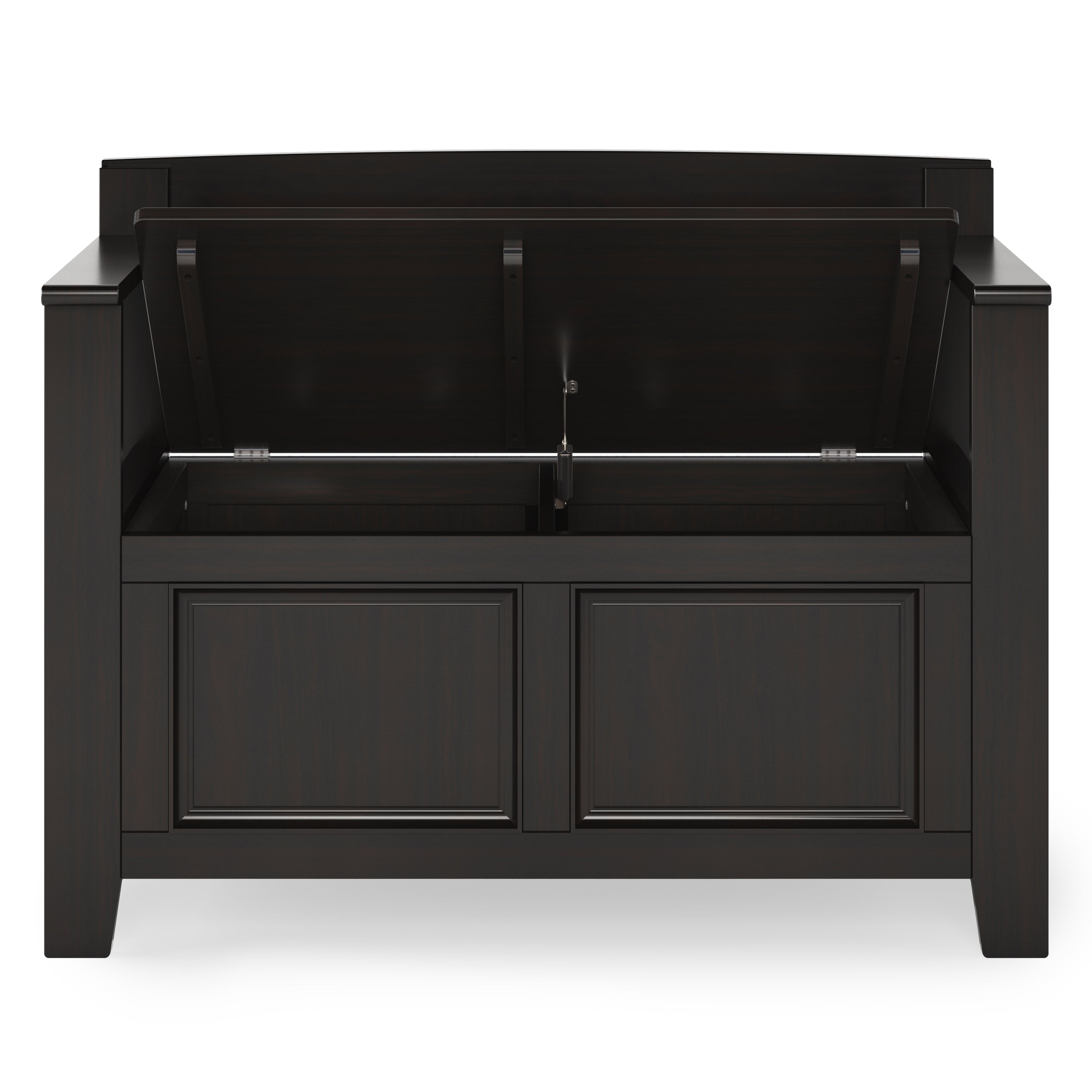 Amherst Solid Wood 36" Wide Transitional Entryway Storage Bench