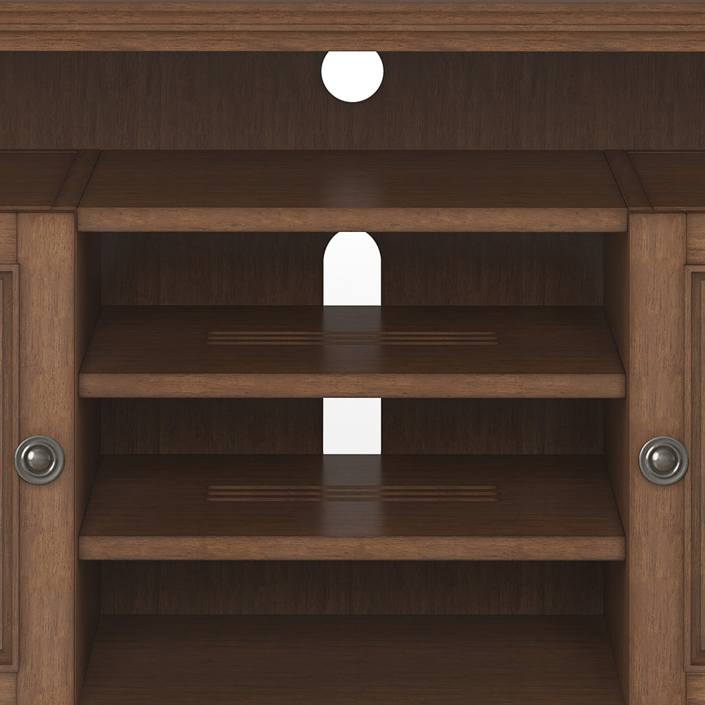 Amherst 54 Inch Wide Solid Wood TV Stand in Rustic