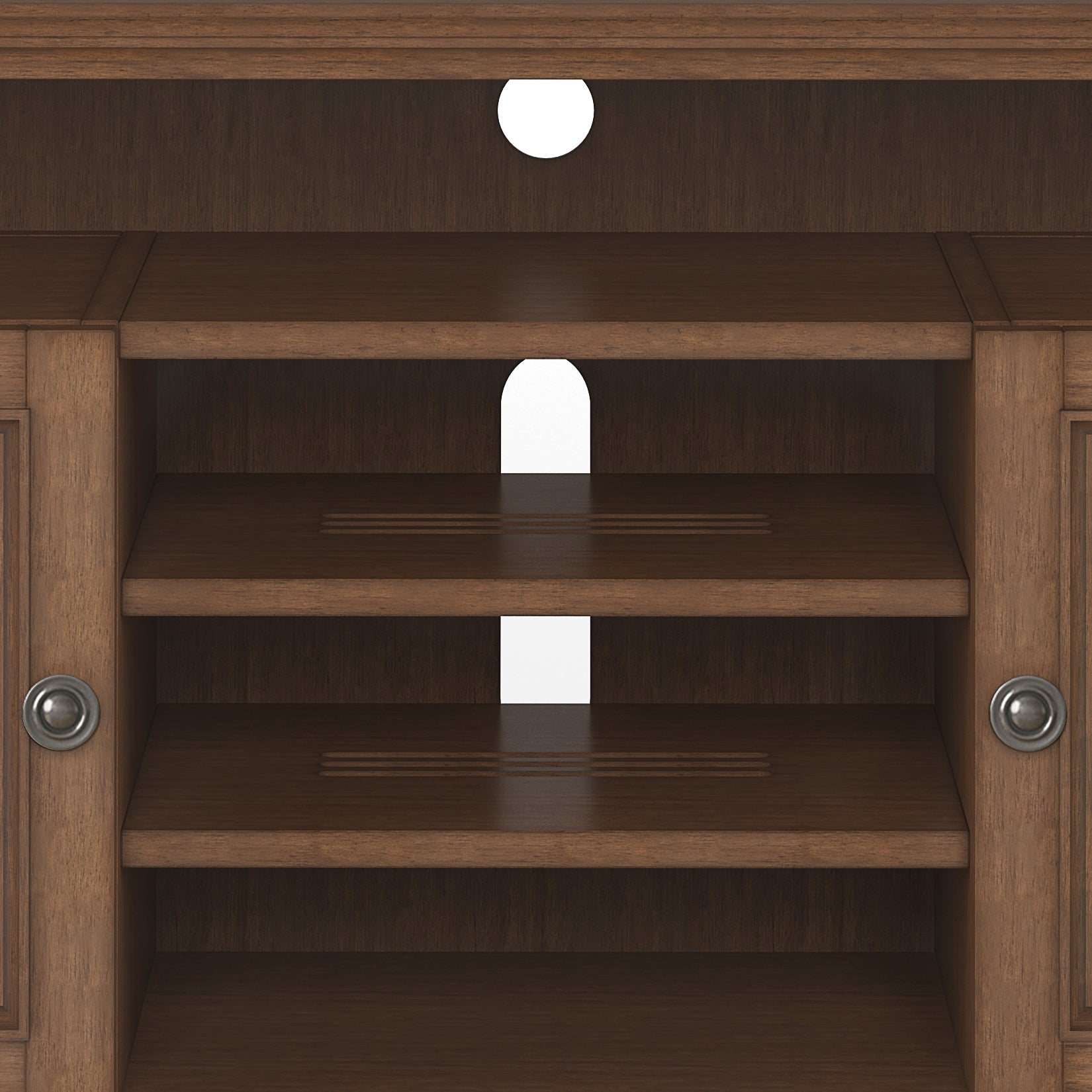 Amherst 54 Inch Wide Solid Wood TV Stand in Rustic