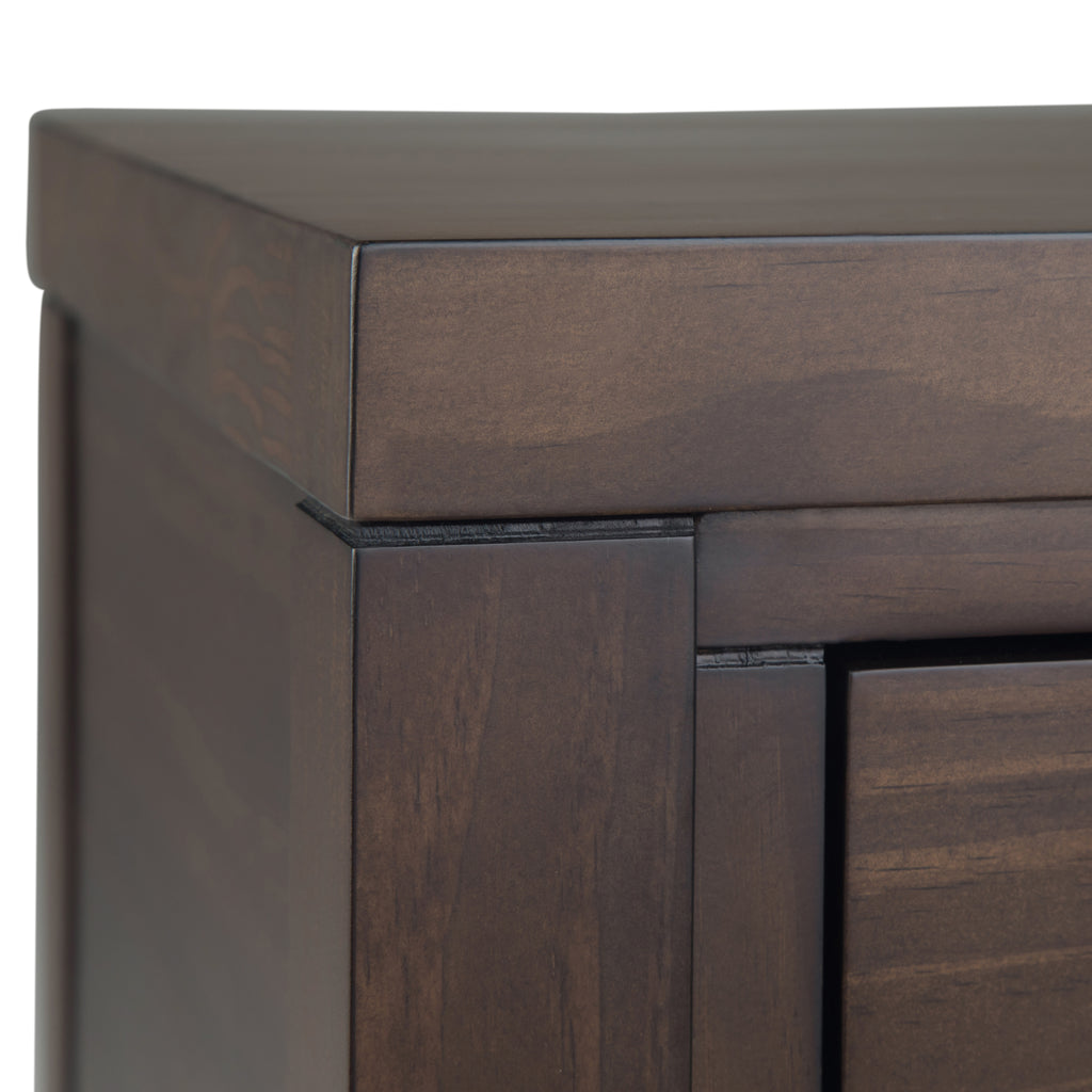 Hollander Solid Wood Wide Console Table in Warm