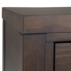 Hollander Solid Wood Wide Console Table in Warm