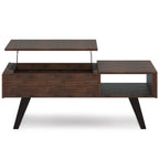 Lowry 48 Inch Wide Solid Acacia Wood Lift Top Coffee Table