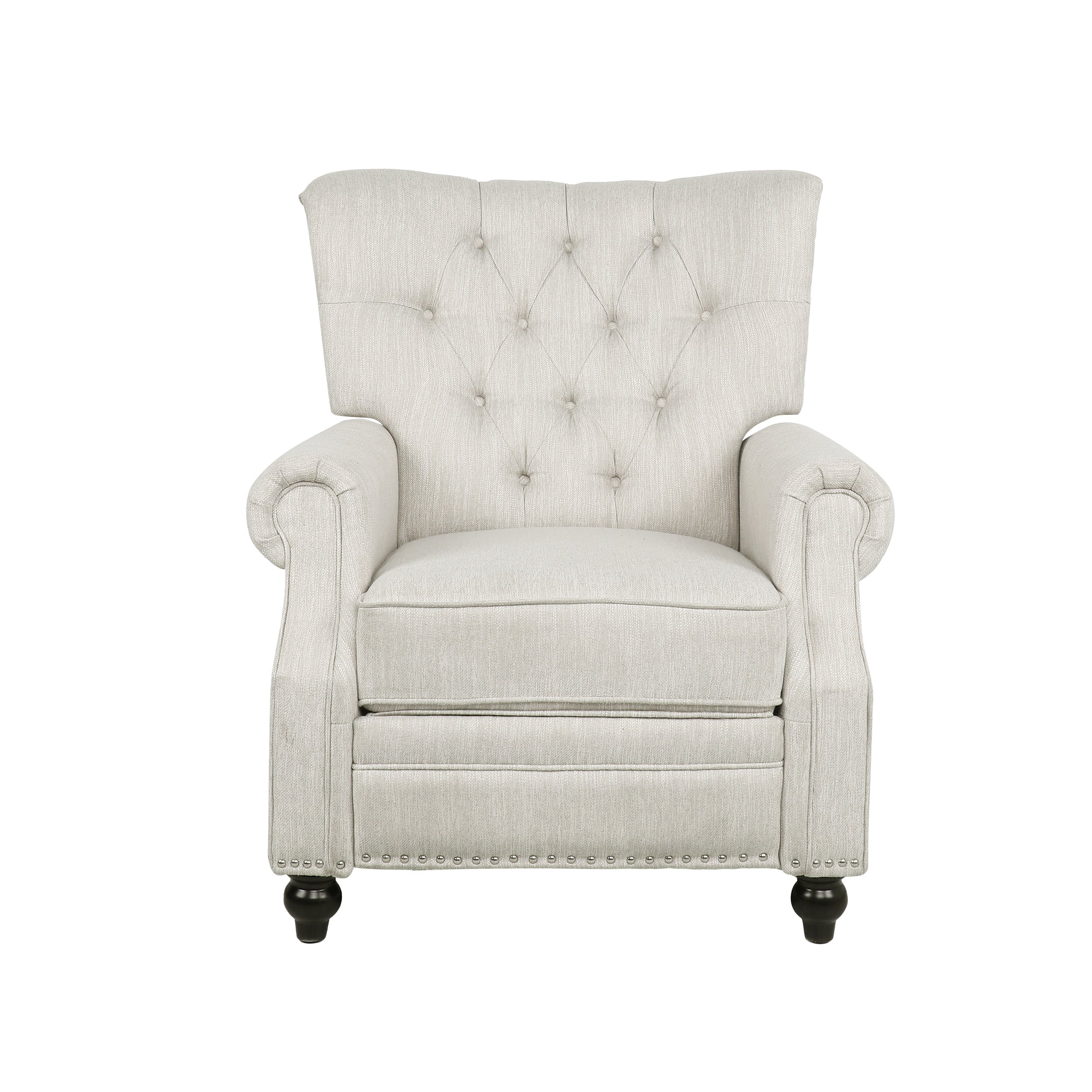 Button Tufted Heavy Duty Manual Reclining Sofa