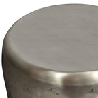 Garvy 22 Inch Wide Metal Side Table in Antique
