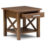 Kitchener End Table - Medium Saddle