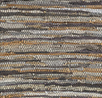 Hand Woven Leather Rag Rug - Clearance