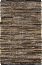 Hand Woven Leather Rag Rug - Clearance