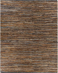 Hand Woven Leather Rag Rug - Clearance