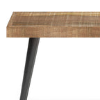 Durham 43 Inch Wide Solid Mango Wood Bench in Distressed