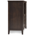 Artisan 53 Inch Wide Solid Wood Tall TV Stand