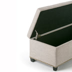 Kingsley 48 Inch Wide Large Storage Ottoman