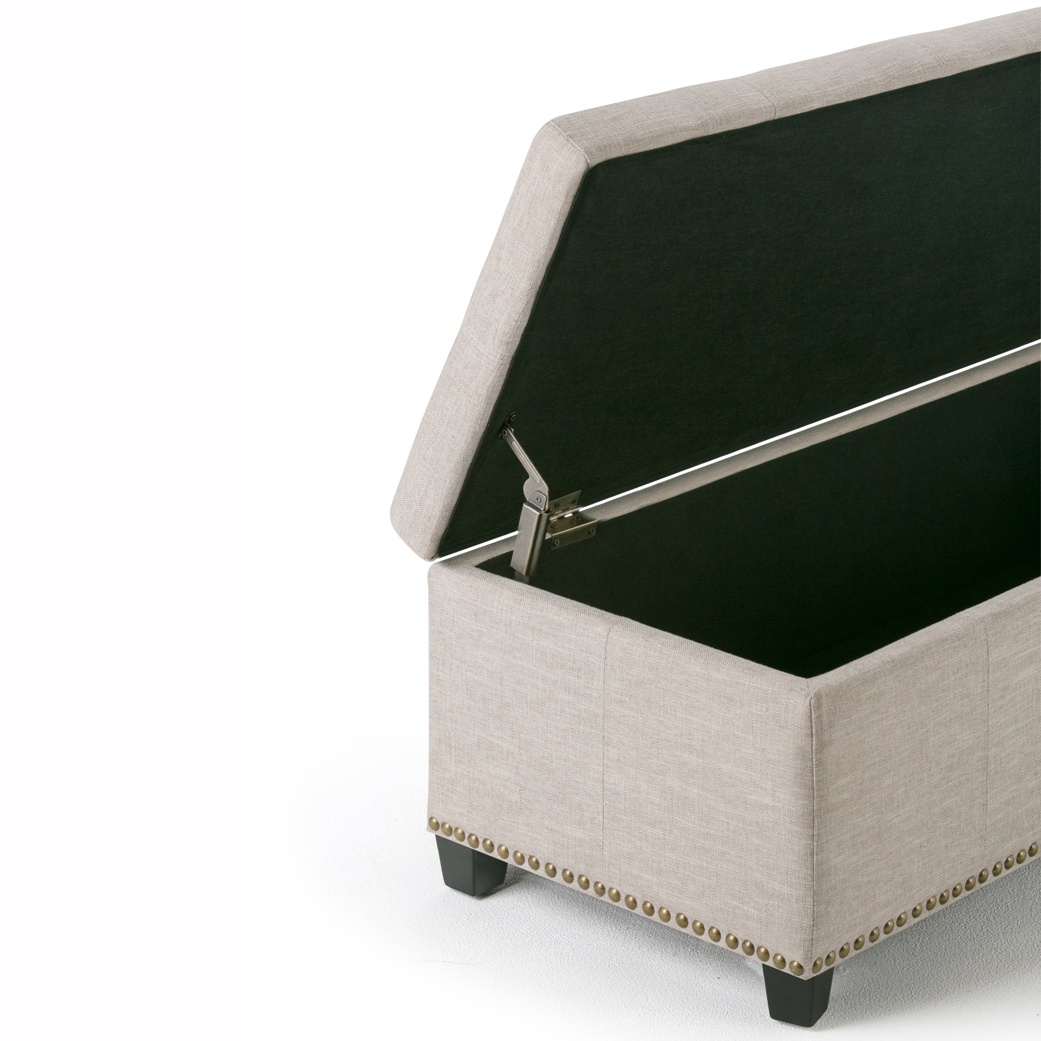 Kingsley 48 Inch Wide Large Storage Ottoman