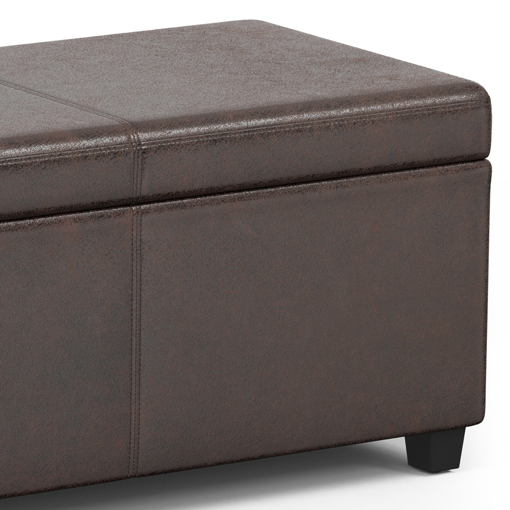 Avalon 54 Inch Wide Extra Large Storage Ottoman Bench