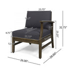 Perla 6-Pcs Sofa Set, Dark