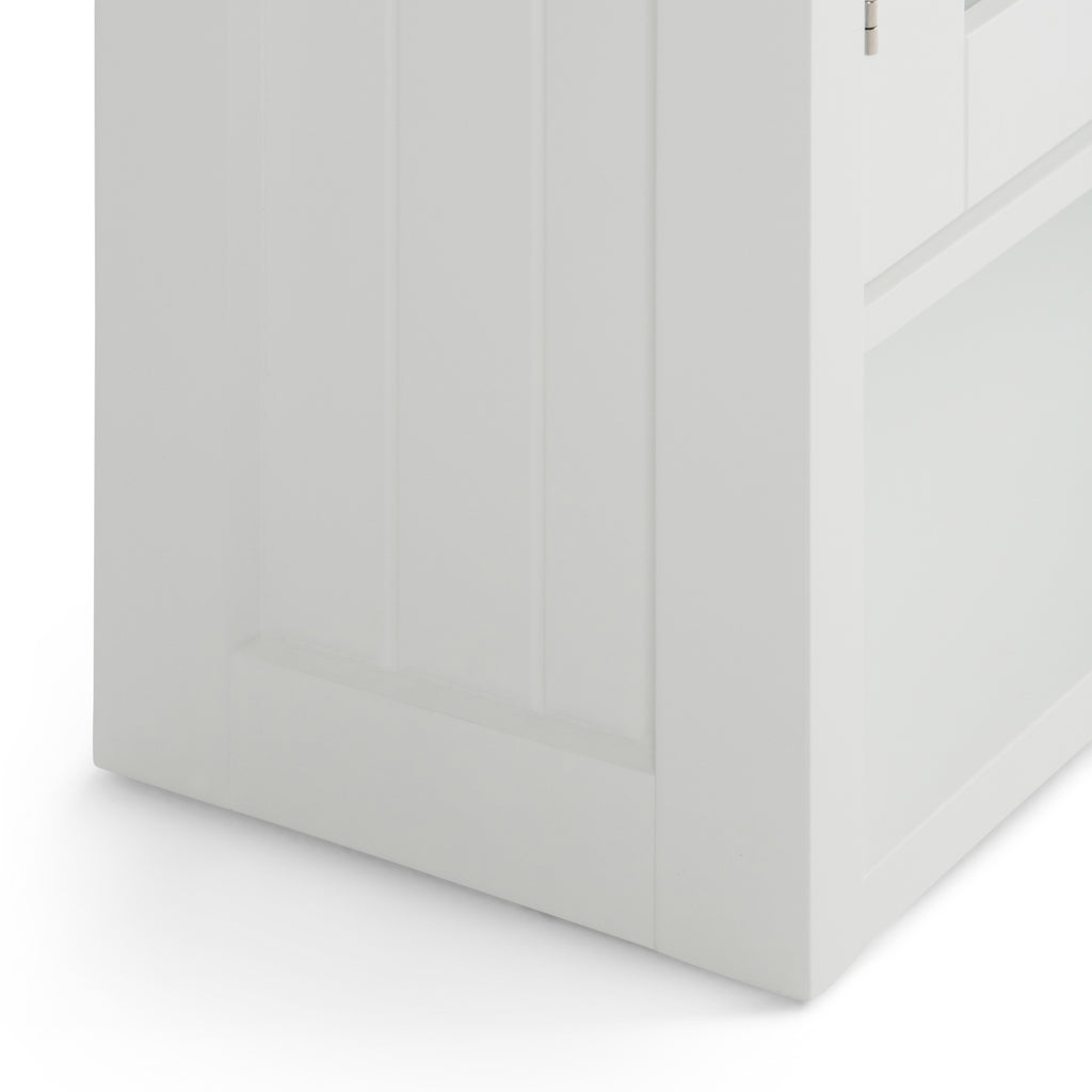 Acadian 24 Inch Wide Solid Wood Double Door Wall Cabinet