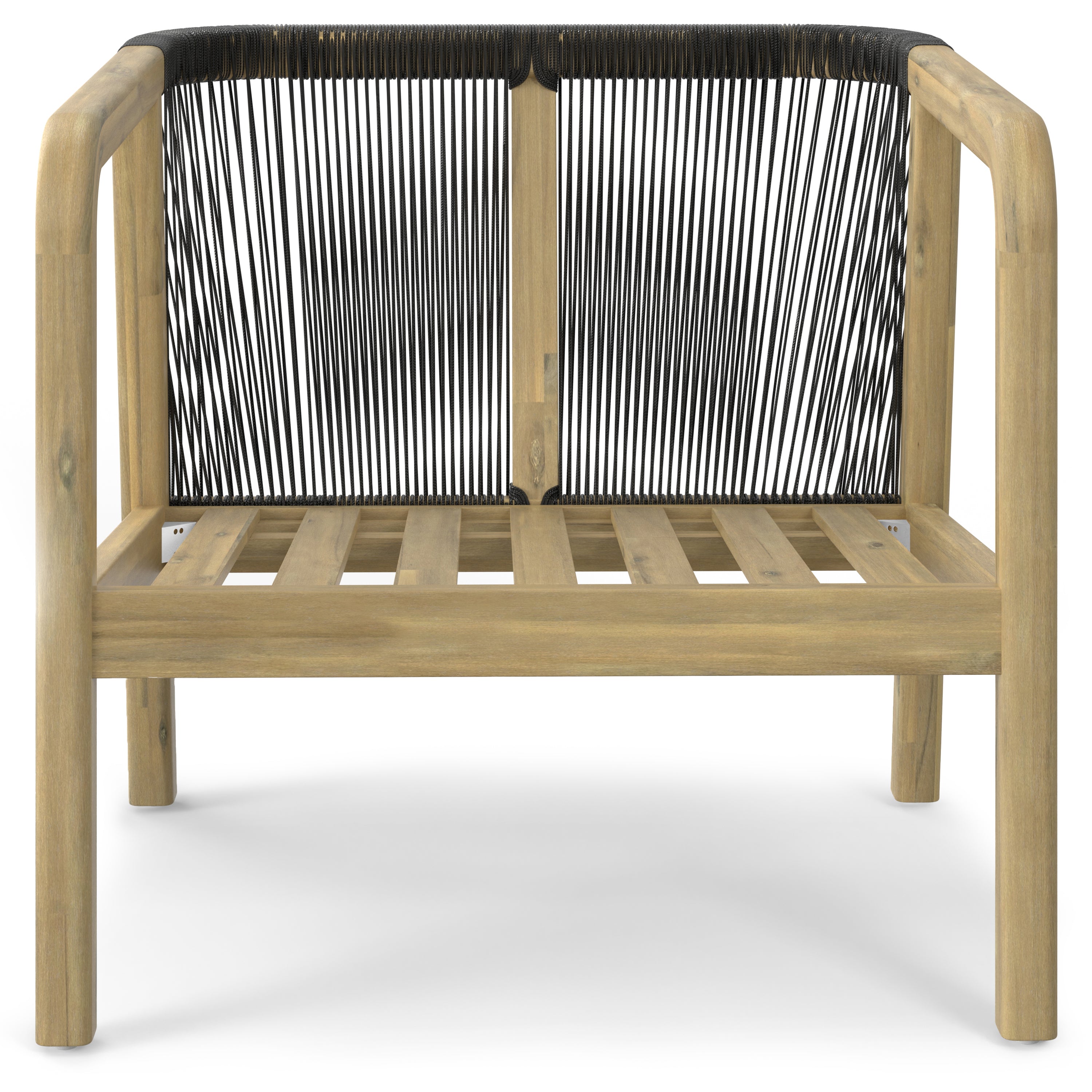Palmetto Outdoor Conversation Chair (Set of 2) - Stone