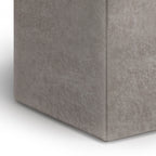 Rockwood 17 Inch Wide Cube Storage Ottoman with Tray in Distressed