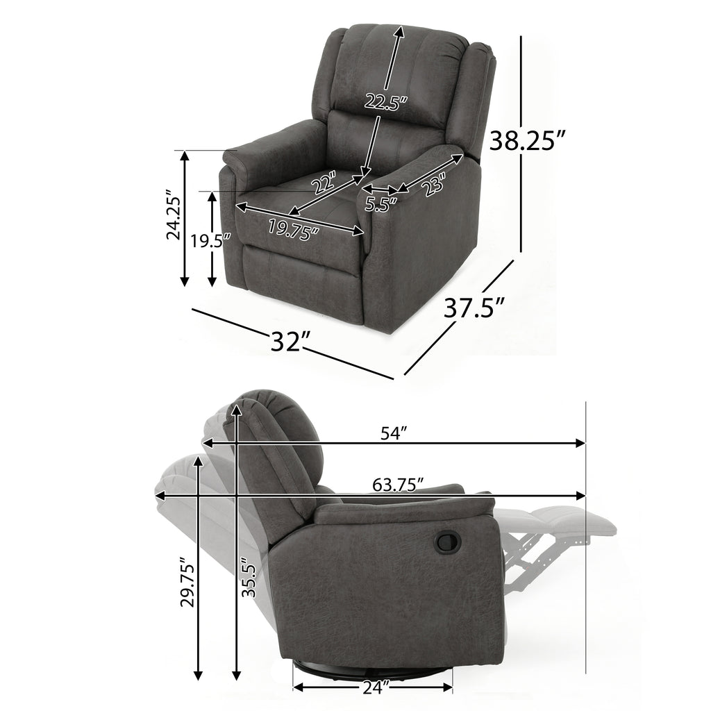 Glider Recliner With Swivel